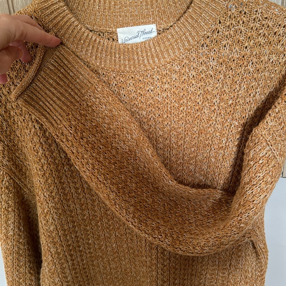 Universal Threads Mustard Fall Sweater - Picture 3 of 4